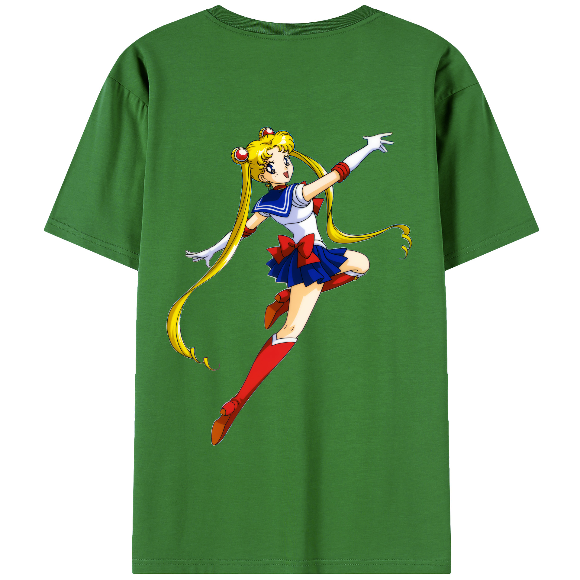 （画像用） 美少女戦士セーラームーン 月野 うさぎ つきの うさぎ Sailor Moon Tsukino Usagi レディース半袖Tシャツ(バックプリント)